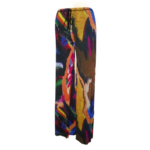 Tomahawk Bootleg Pants by Petit Pois, Unique Art Design, Lined.Large
